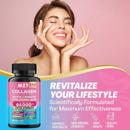 Collagen capsules supplement bottle by My Store