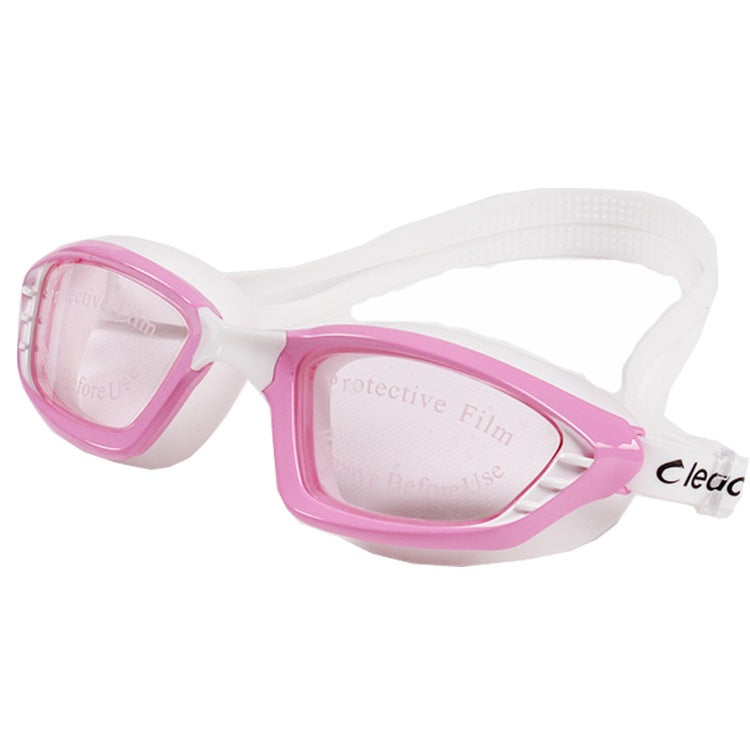 Waterproof swimming glasses by My Store with clear lenses and an adjustable nose bridge
