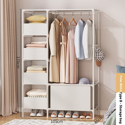 Simple assembly bedroom wardrobe in neutral finish by My Store