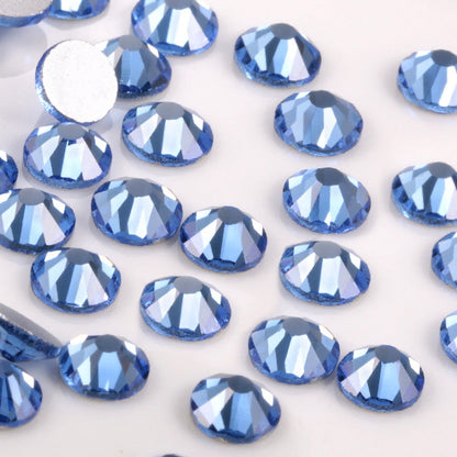 Glass flat nail drill bit for rhinestone work, close-up product view