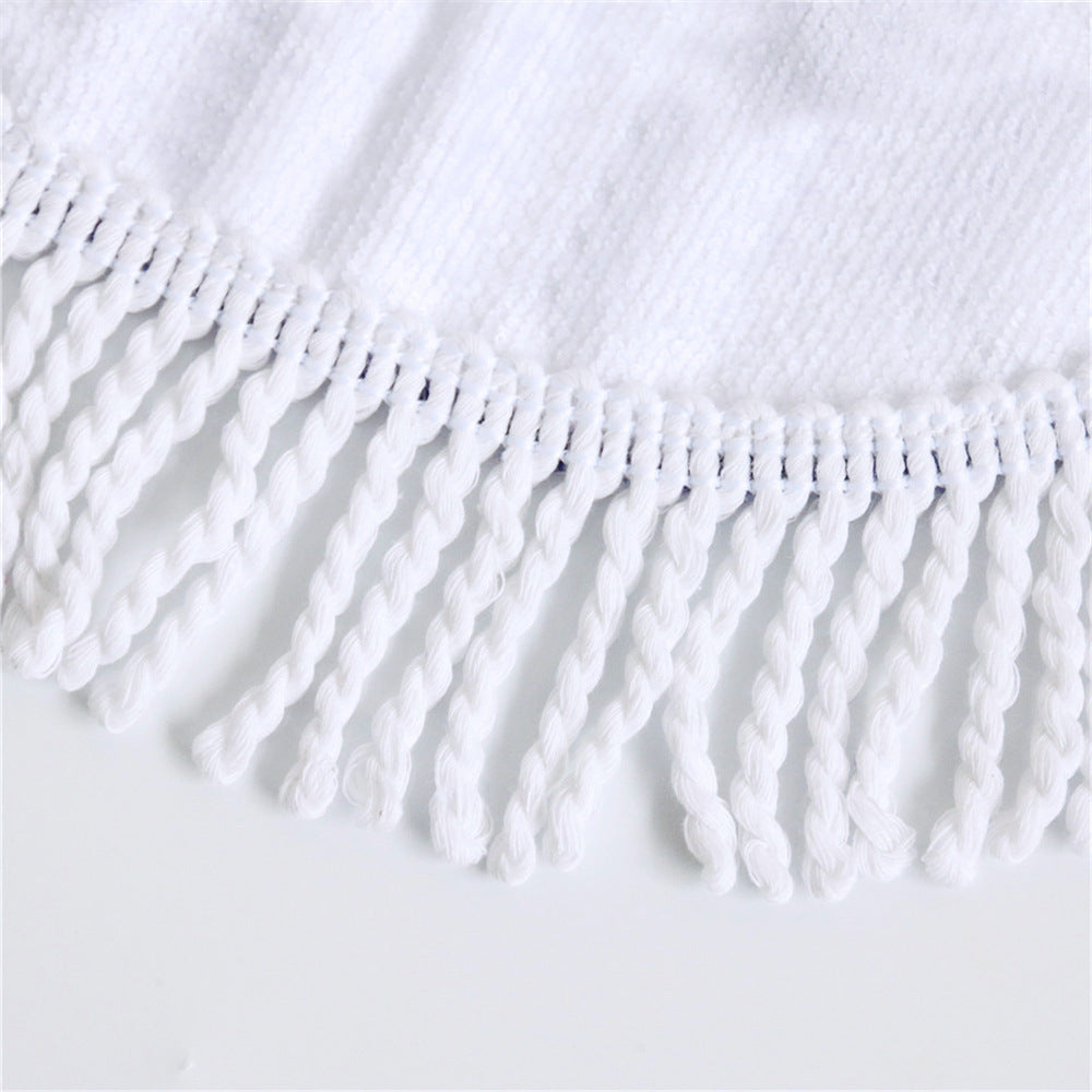 My Store microfiber beach towel shown flat with a soft, absorbent texture