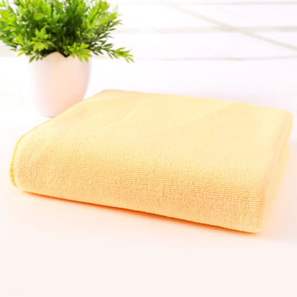 Microfiber bath and beach towel by My Store, soft textured fabric shown flat