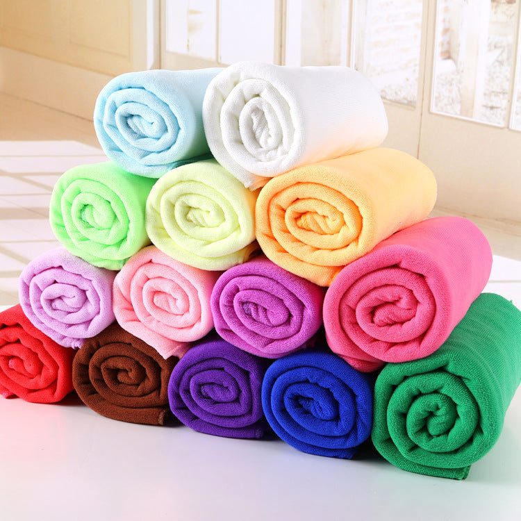 Microfiber bath towel and beach towel by My Store, soft blue fabric with absorbent texture