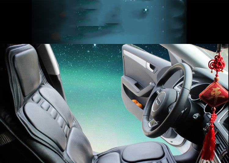 Car massager for cervical spine, neck, and waist in black ergonomic design by My Store