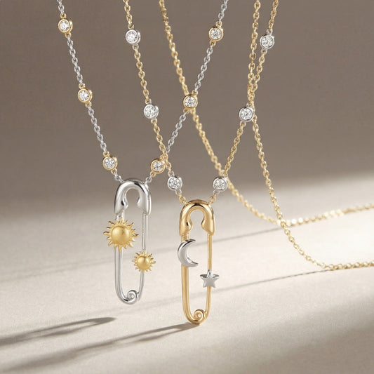 Fashionable pin-shaped necklace for women by My Store
