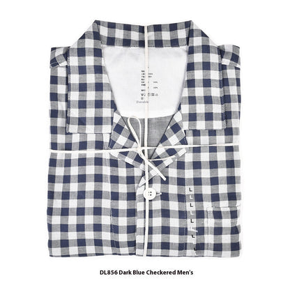 Double-layer yarn pajamas without printing in a simple, solid-color design