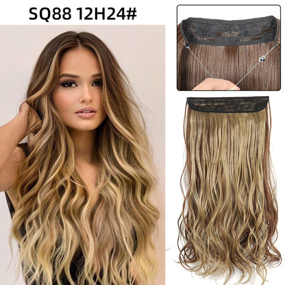 Adjustable Synthetic Hair Curtain Wig for Women