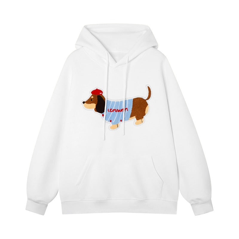 Unisex hooded sweatshirt for dogs in a comfortable pullover design
