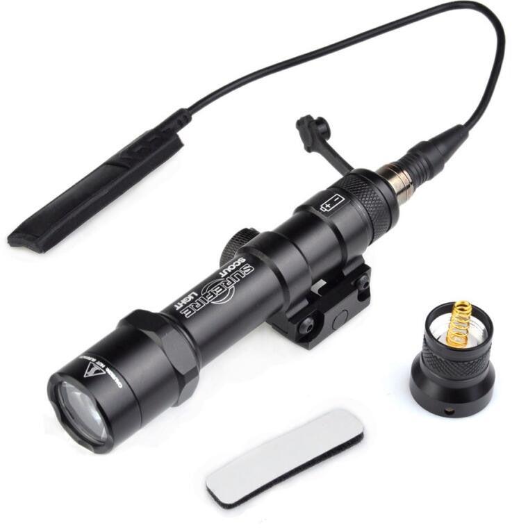 M600B outdoor tactical LED flashlight by My Store, compact black flashlight with textured grip