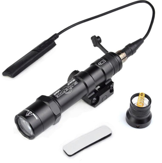 M600B outdoor tactical LED flashlight by My Store, compact black flashlight with textured grip