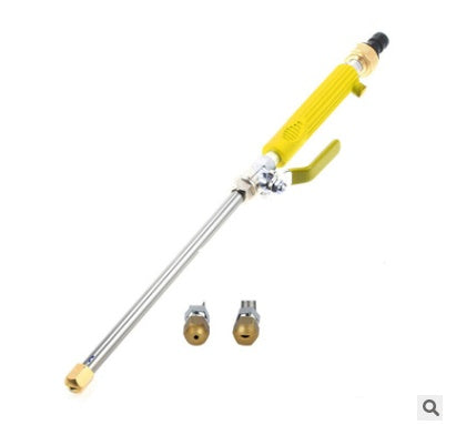 High pressure adjustable car wash water gun nozzle close-up
