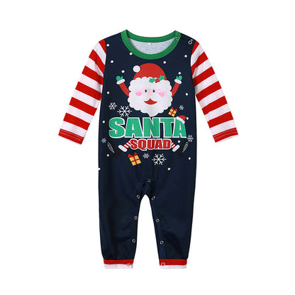 Santa Printed Parent-child Homewear
