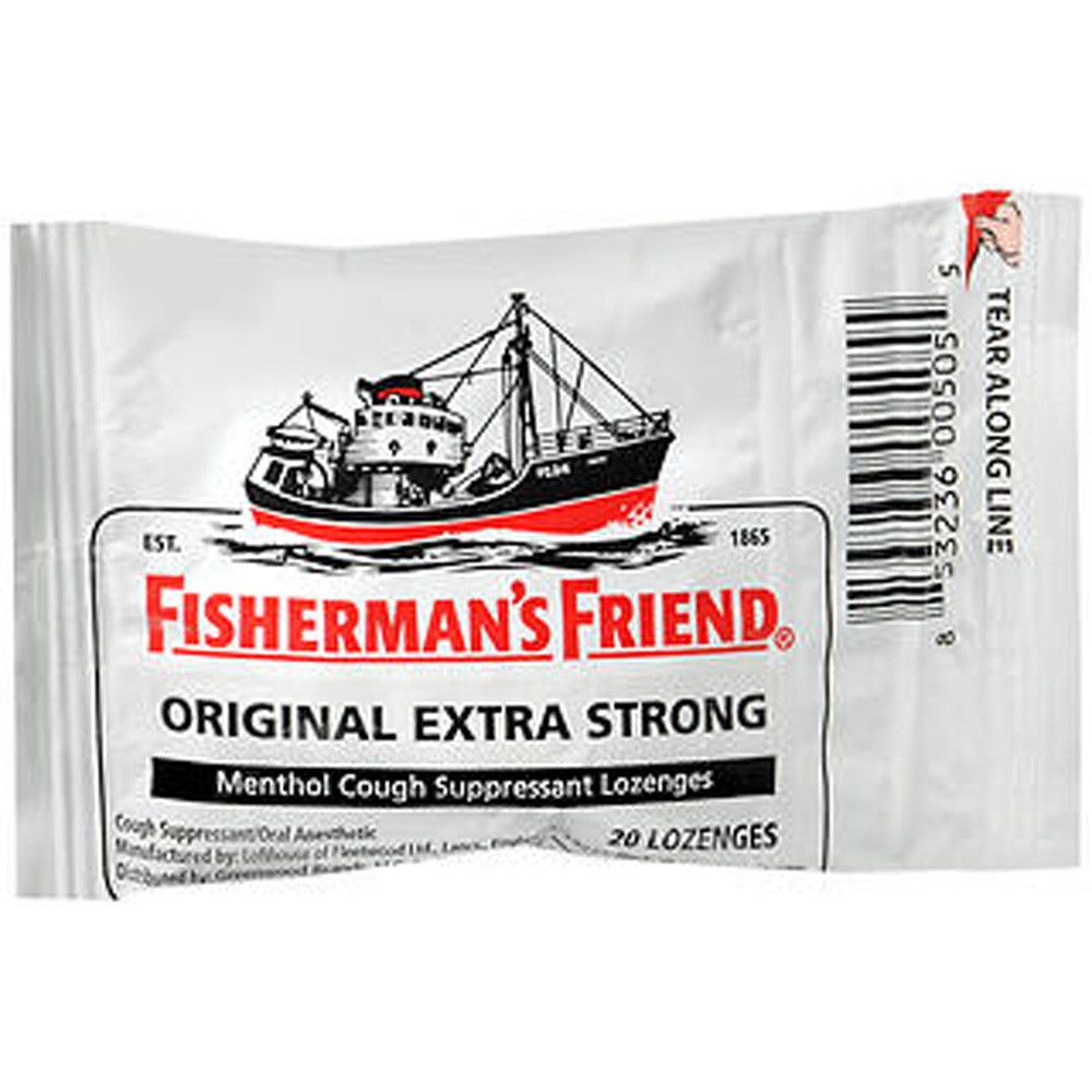 Fisherman's Friend Original Extra Strong Lozenges - Menthol & Eucalyptus, 20 Count Pack