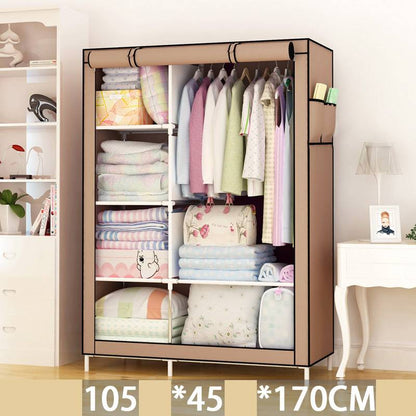 Single dormitory dust-closed wardrobe by My Store, compact storage cabinet with enclosed doors