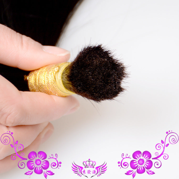 Real human hair hair piece by My Store in a natural style