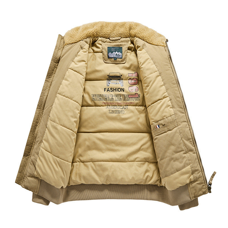 Men's Loose Fit Thick Cotton Pilot Jacket