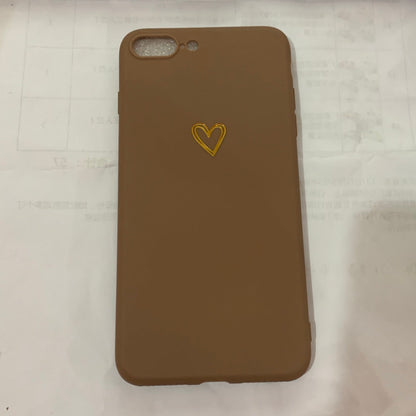 Simple small love compatible with Apple iPhone case in a compact design