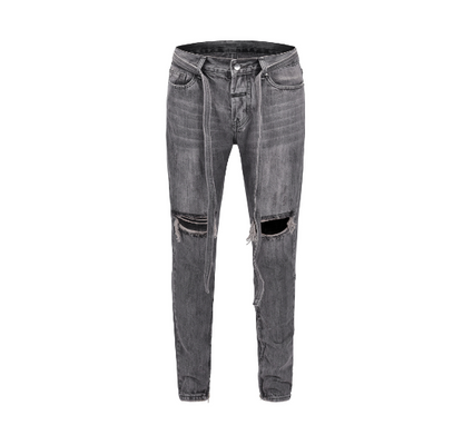 Zipper Jeans Trousers