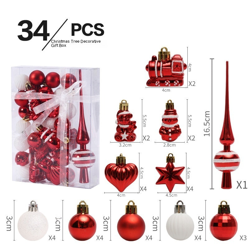 Christmas decorations ball set with colorful Christmas tree pendants by My Store