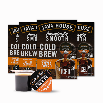 48 Java House Colombian cold brew coffee pods, single-serve coffee capsules for easy brewing and rich flavor.