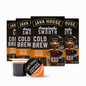 Java House Cold Brew Coffee Pods in Salted Caramel flavor, lightly sweet and rich, with a 48-count pack.