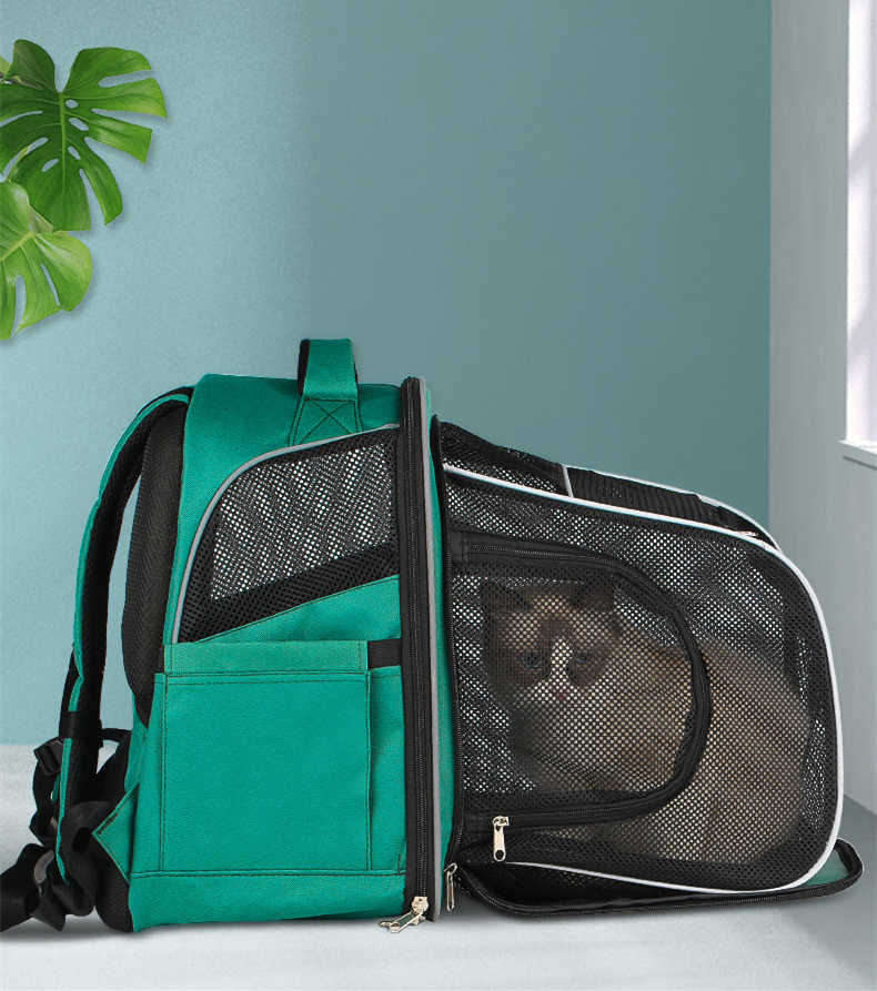 Pets Go Out portable space capsule backpack for dogs, large-capacity shoulder carrier with clear window