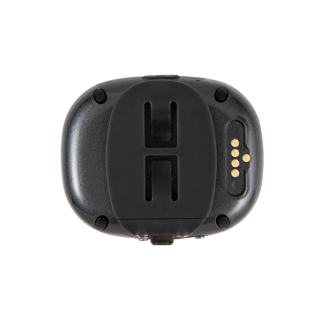 Satellite tracking follower device by My Store, compact black GPS tracker with antenna and control buttons