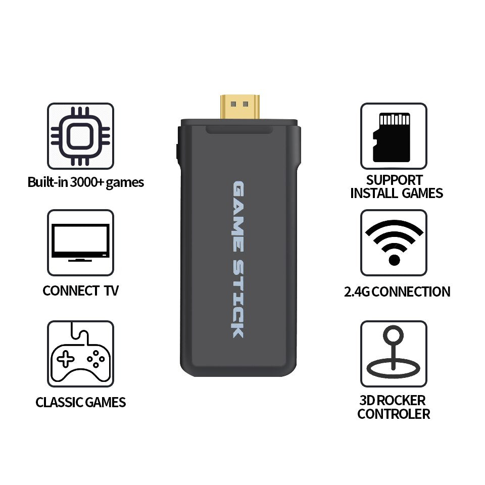 Explosive 2.4G Doubles Y2HDMAX game console with dual controllers for multiplayer gaming
