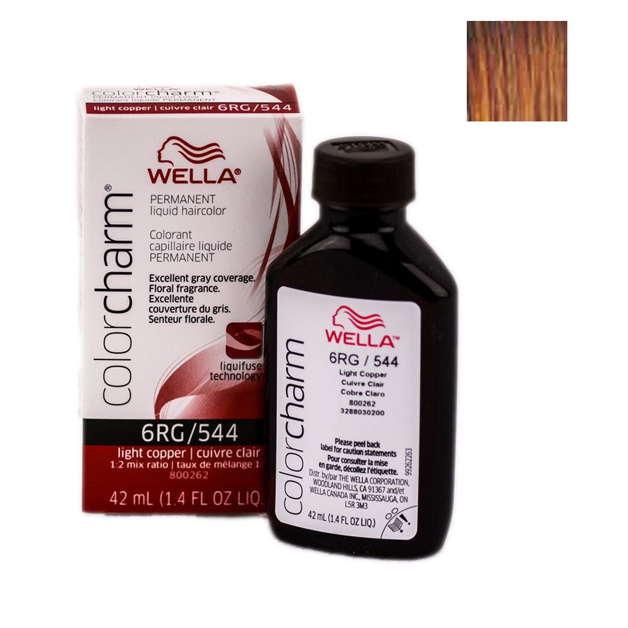 Wella Color Charm Permanent Liquid Haircolor 6RG/544 1.4 Oz