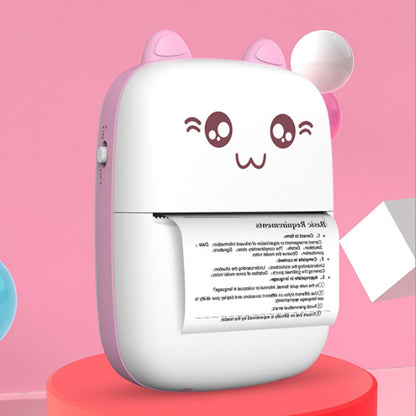Portable mini Bluetooth WiFi thermal printer for mobile phone photos, notes, labels, and student error printing