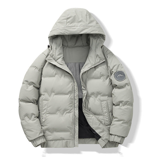 Men's simple fashion short winter coat in a classic design by My Store