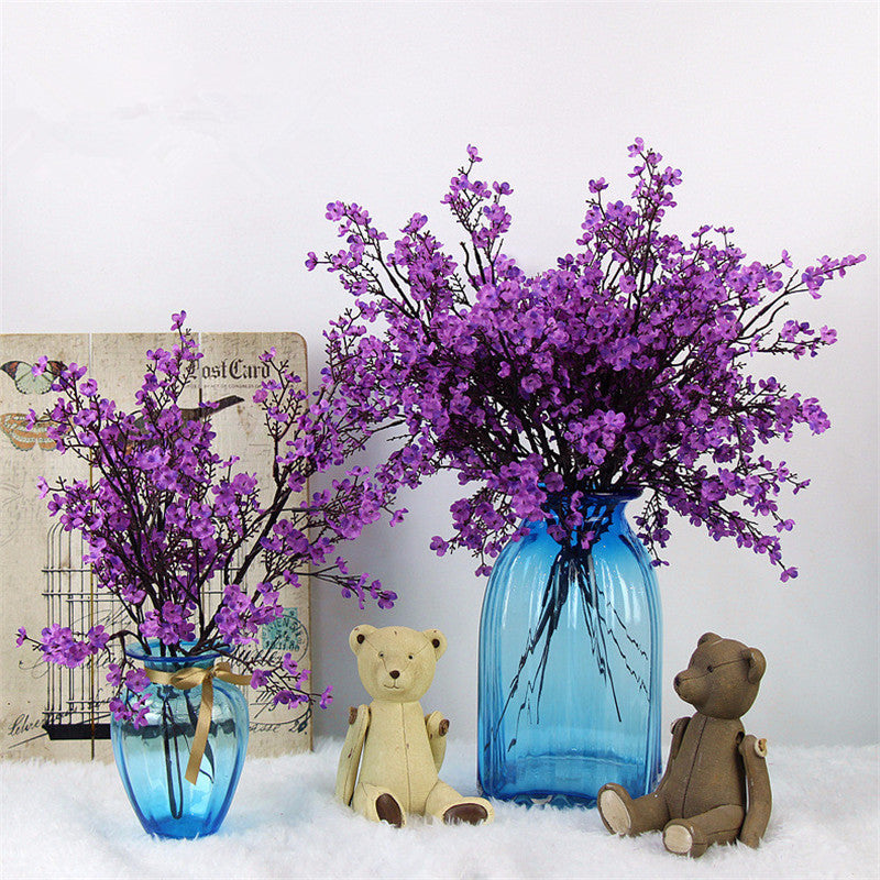 Artificial flower with realistic petals and green leaves from My Store