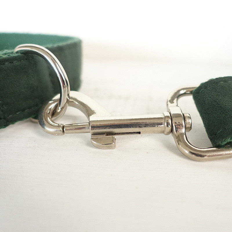 MUTTCO pet collar with bow and traction set in coordinating colors