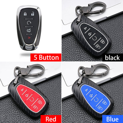 Plastic car key case buckle case, black protective key holder with attached buckle by My Store