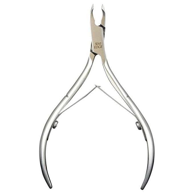 Seki Edge SS-306 1/4 jaw cuticle nipper with stainless steel blades for precise cuticle trimming and nail care.