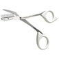 Seki Edge SS-605 eyebrow scissors with stainless steel blades for precise eyebrow shaping and grooming.