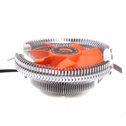 PC CPU cooler cooling fan for desktop computer, black heatsink and fan assembly