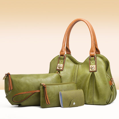 Fashion Women's Handbag Set - Tote and Crossbody Bags