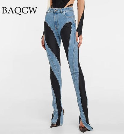 Women's Patchwork Pants