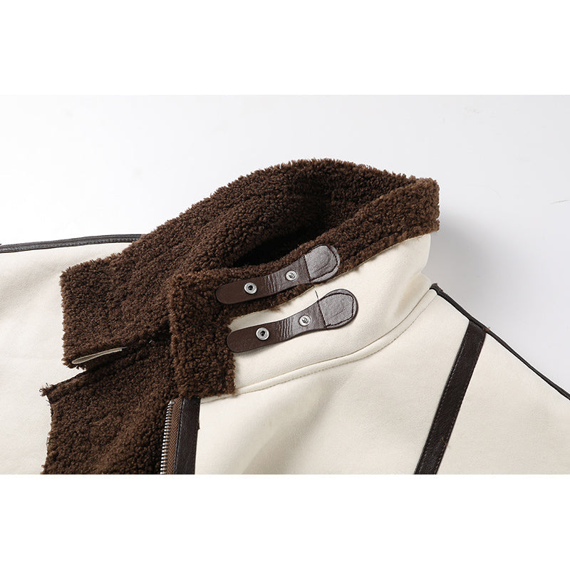 Women’s autumn and winter fur coat, full-length outerwear in a classic style