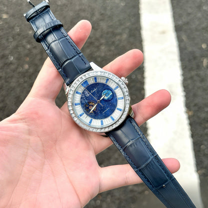 VanGogh Men's Geneva Series art automatic mechanical watch with detailed dial and classic wristwatch design