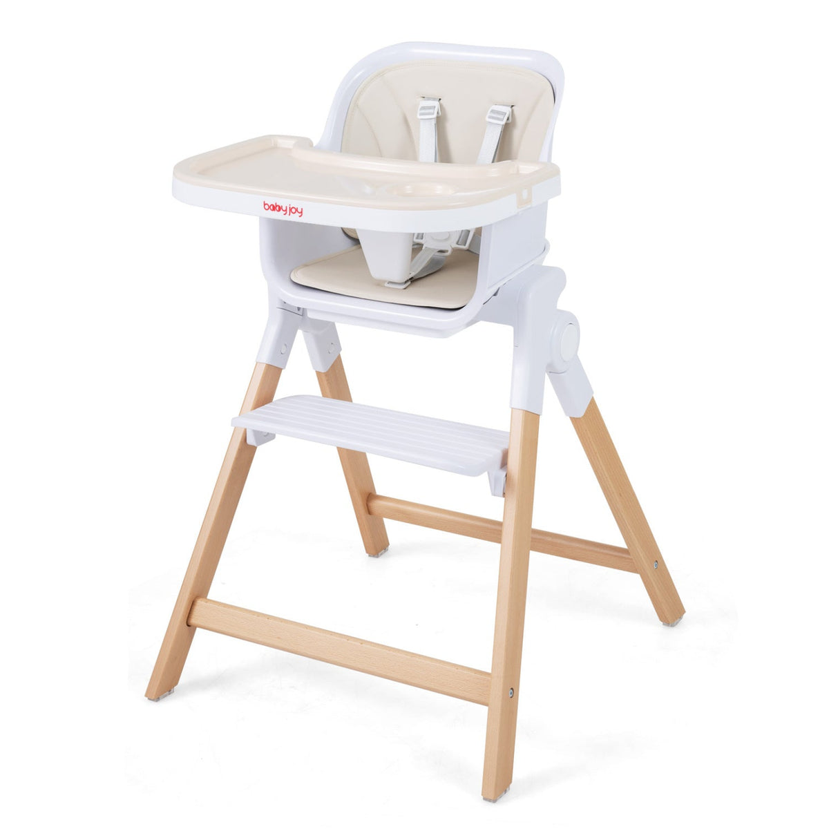 Convertible baby high chair with adjustable tray, versatile 4-in-1 design by GBruno Store, suitable for feeding and seating.