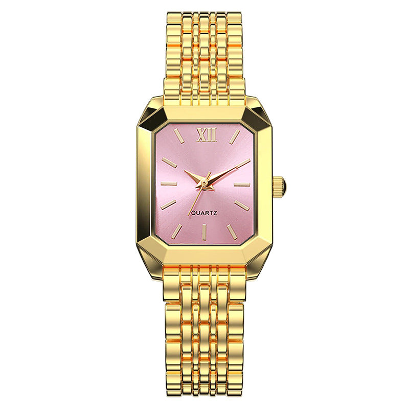 Minimalist square quartz watch with a student fashion design by My Store