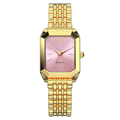 Minimalist square quartz watch with a student fashion design by My Store