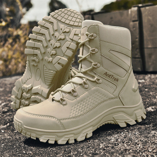 Large-size men's outdoor hiking boots with durable casual sports design