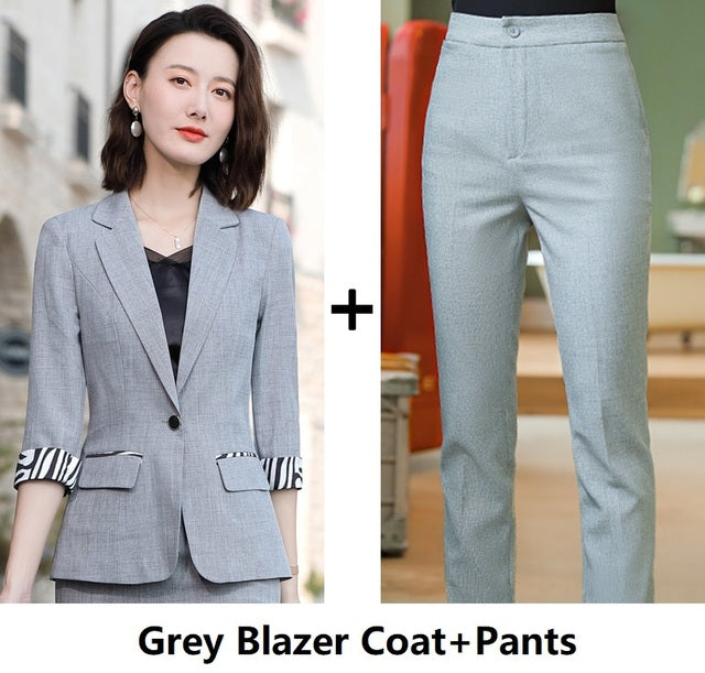 Half-Sleeve Business Suit for Spring and Summer Wear