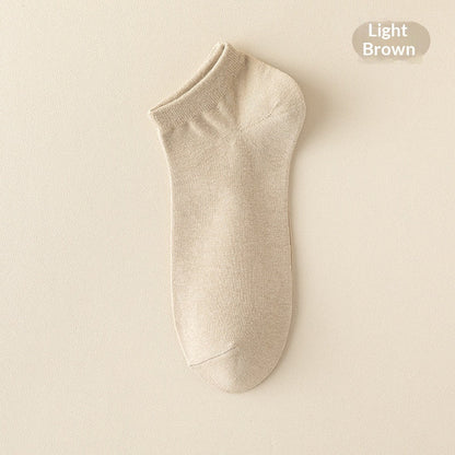 Pure cotton summer thin men's socks in couples style, lightweight breathable fabric in a simple design