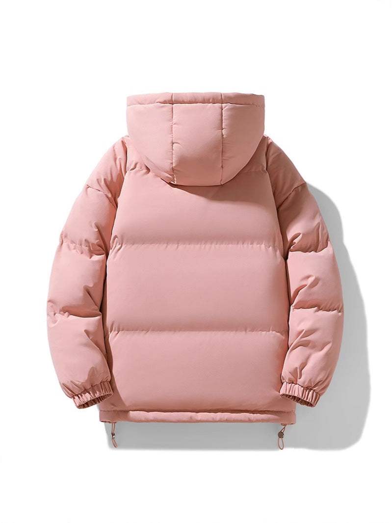 Women's loose-fitting solid-color versatile cotton coat by My Store