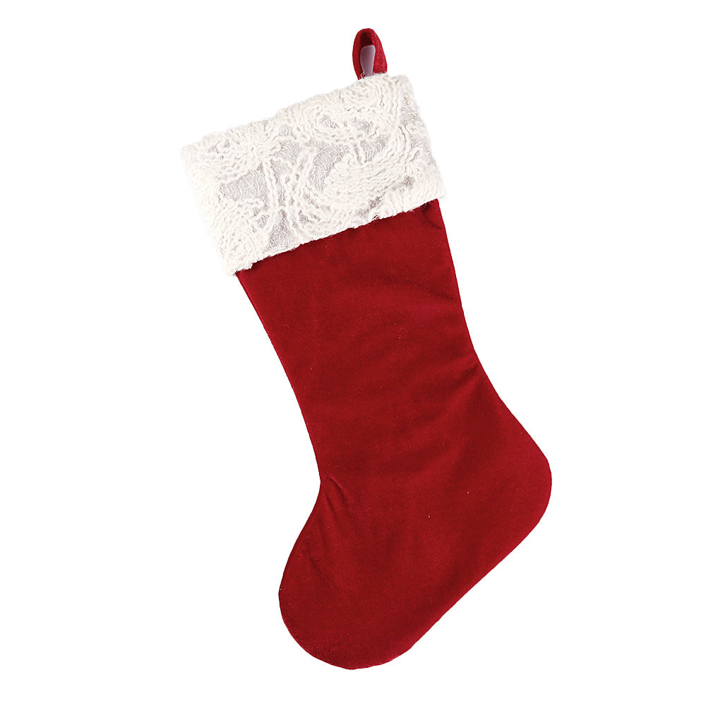 Christmas decorations pendant socks in festive holiday designs by My Store