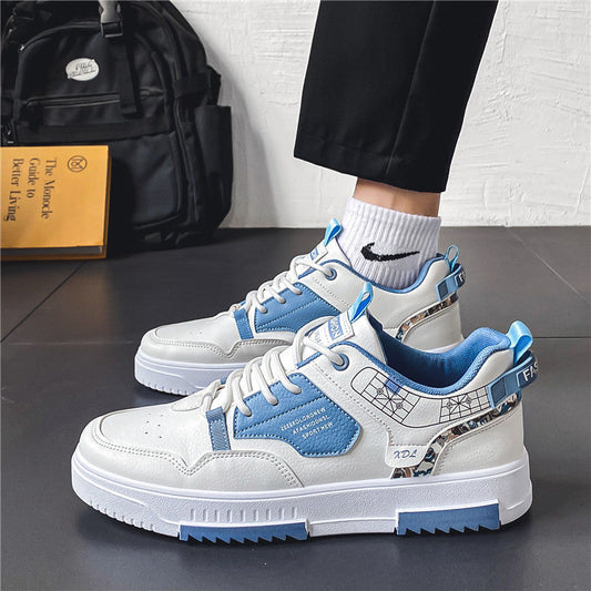 Men's fashion casual breathable sneakers in a modern low-top design, side view